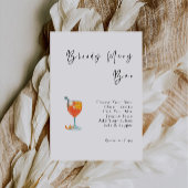 Bloody Mary Bar Invitation de la douche nuptiale