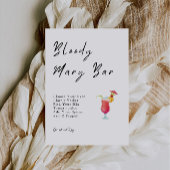 Bloody Mary Bar Invitation de la douche nuptiale