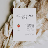 Bloody Mary Bar Invitation de la douche nuptiale