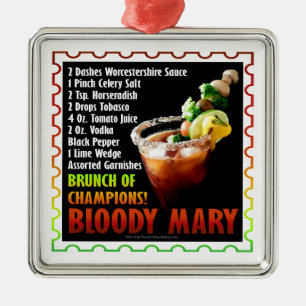 BLOODY MARY, Brunch der Kampioenen Metalen Ornament