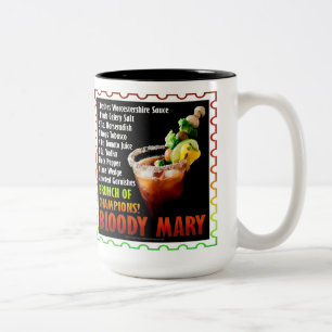 BLOODY MARY, Brunch der Kampioenen Tweekleurige Koffiemok