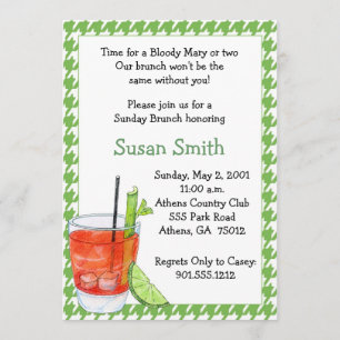 Bloody Mary Brunch Uitnodiging