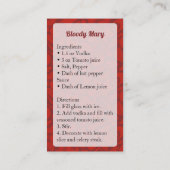 Bloody Mary Carte de visite (Dos)