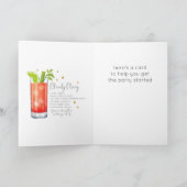 Bloody Mary Cocktail 21e Bonne carte d'anniversair (Intérieur)