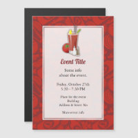Bloody Mary Cocktail Invitation magnétique