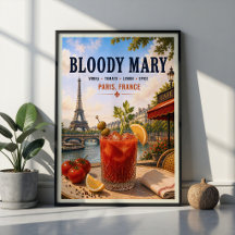 Bloody Mary Cocktail Paris Café Frans Bistro