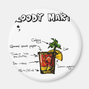 Bloody Mary Cocktail Recipe Magneet
