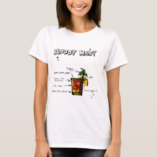 Bloody Mary Cocktail Recipe T-shirt