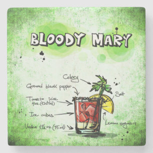 Bloody Mary Drink Recipe Stenen Onderzetter
