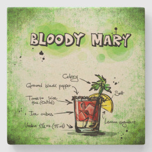 Bloody Mary Drink Recipe Stenen Onderzetter