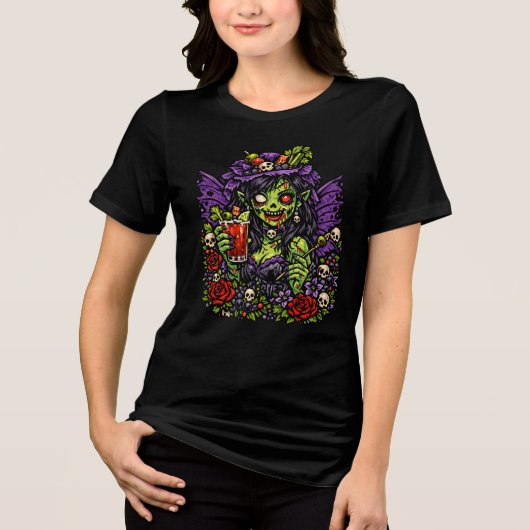 Bloody Mary Fairy Tri-Blend Shirt (Voorkant)