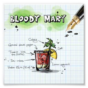 Bloody Mary Foto Afdruk