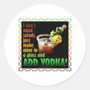 BLOODY MARY, GELADEN MET BOOZE RONDE STICKER