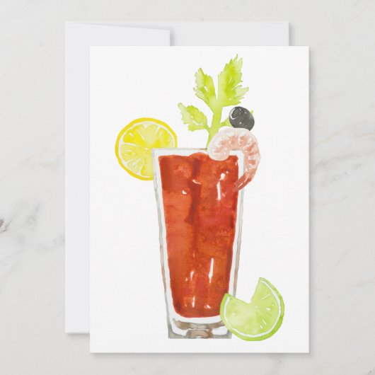 Bloody Mary Invitations Kaart (Voorkant)