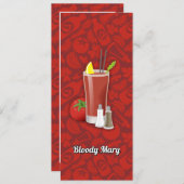 Bloody Mary Kaart (Voorkant / Achterkant)