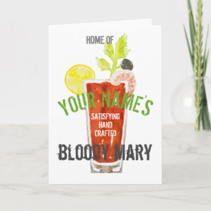 Bloody Mary Personalized Kaart