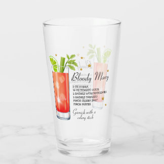 Bloody Mary Recept Glas (Personaliseer het)