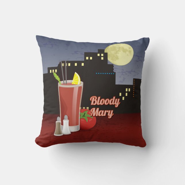 Bloody Mary Recipe Kussen (Voorkant)