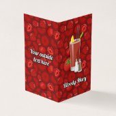 Bloody Mary Recipe Visitekaartjes (Buitenkant)