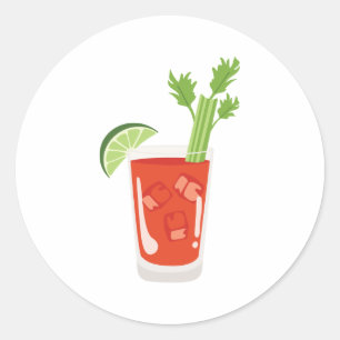 Bloody Mary Ronde Sticker