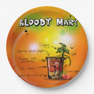 Bloody Mary-Tangerine Background Paper-Bord Papieren Bordje