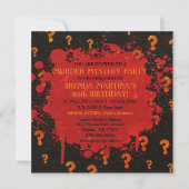 Bloody Murder Mystery Party Invitation (Devant)