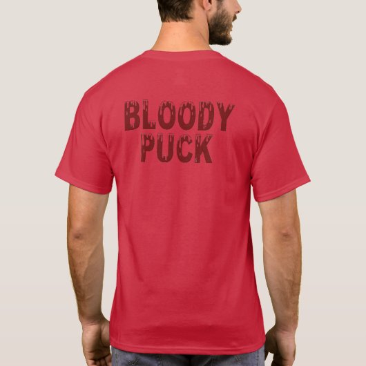 Bloody Puck hommes t-shirt rouge dos (Dos)