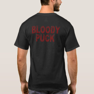 Bloody Puck mannen zwart T-shirt terug