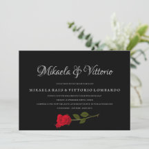 Bloody Roos elegante zwarte gotische bruiloft