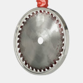 Bloody Saw Blade Metalen Ornament (Links)