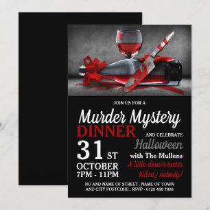 Bloody Scene, Moord Mysterie Halloween diner Kaart