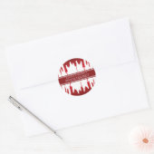 Bloody schijven Halloween Red Scary Ronde Sticker (Envelop)