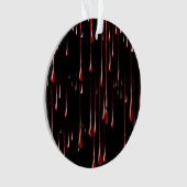 Bloody-schijven op zwarte achtergrond ornament (voorkant)