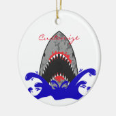 Bloody Shark Jaws Thunder_Cove Keramisch Ornament (Links)