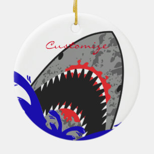Bloody Shark Jaws Thunder_Cove Keramisch Ornament