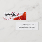 Bloody Skinny Profile Card Mini Visitekaartje (Voorkant / Achterkant)