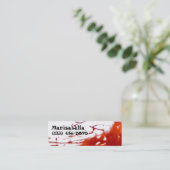Bloody Skinny Profile Card Mini Visitekaartje (Staand voorkant)