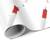 Bloody spuit cadeaupapier (Rol Hoek)