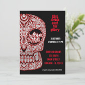 Bloody Sugar Skull Kaart (Staand voorkant)