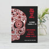 Bloody Sugar Skull Kaart (Staand voorkant)