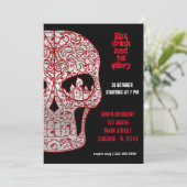 Bloody Sugar Skull Kaart (Staand voorkant)