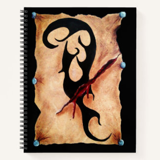 Bloody Tattooed Skin Halloween Horror Notitieboek