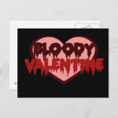Bloody Valentijn Feestdagenkaart (Voorkant / Achterkant)