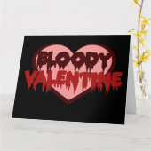 Bloody Valentine Kaart (Gele Bloem)