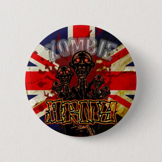 Bloody Zombie Army Button (Voorkant)