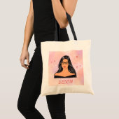 Bloom Aesthetic Girl Tote Bag (Devant (produit))