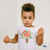 "Bloom Baby Bloom" Waterverf Bloem Bodysuit