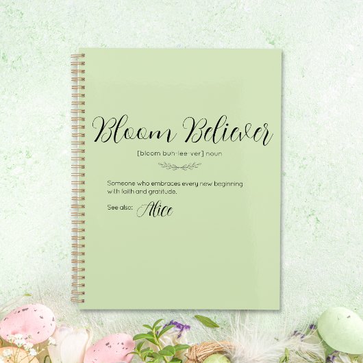 Bloom Believer Limoen Cream Gepersonaliseerde Plan Planner