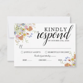 Bloom & Bliss-antwoordkaart RSVP Kaartje