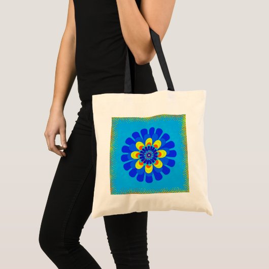 Bloom Blue Tote Bag (Voorkant (product))